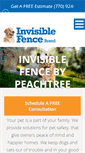 Mobile Screenshot of invisiblefencebypeachtree.com